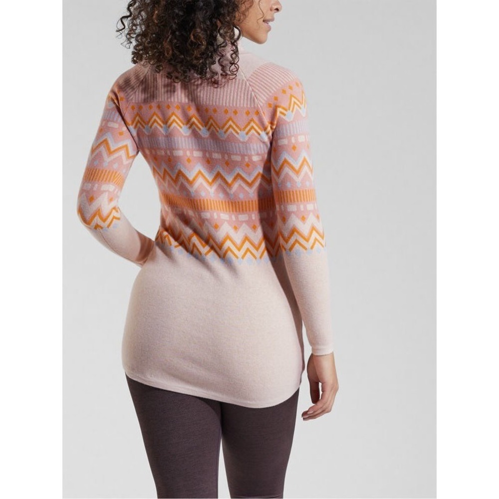 TITLE NINE Barra Tunic Sweater Fair Isle Elderflower Fairisle Mock Neck Medium - Picture 9 of 15
